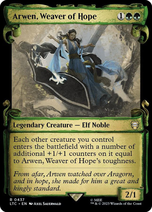 Arwen, Weaver of Hope (Showcase Scrolls) [Commander: The Lord of the Rings: Tales of Middle-earth] 437