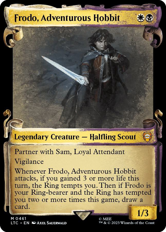 Frodo, Adventurous Hobbit (Showcase Scrolls) [Commander: The Lord of the Rings: Tales of Middle-earth] 461