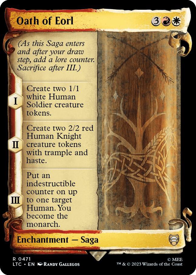 Oath of Eorl (Showcase Scrolls) [Commander: The Lord of the Rings: Tales of Middle-earth] 471