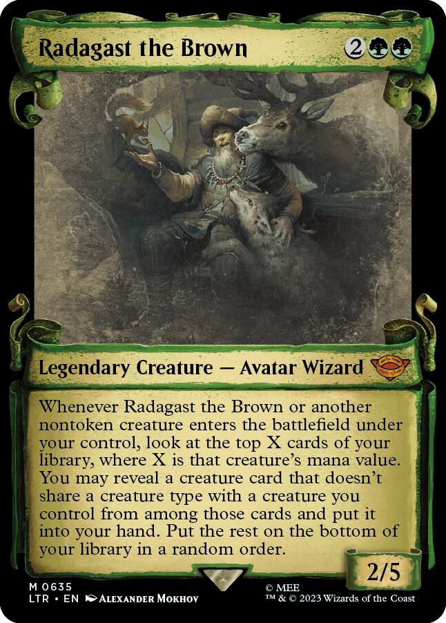 Radagast the Brown (Showcase Scrolls) [Universes Beyond: The Lord of the Rings: Tales of Middle-earth] 635