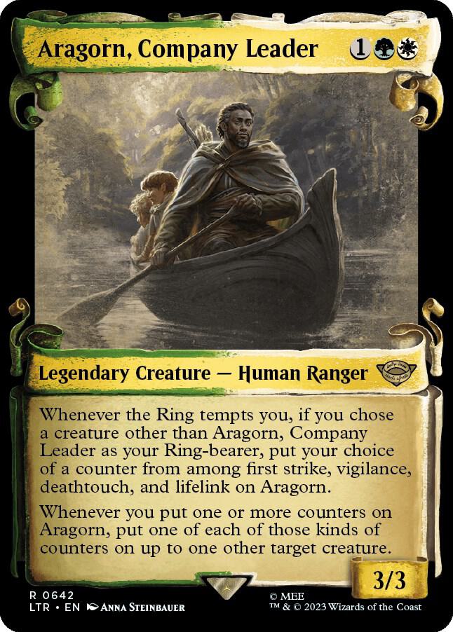 Aragorn, Company Leader (Showcase Scrolls) [Universes Beyond: The Lord of the Rings: Tales of Middle-earth] 642