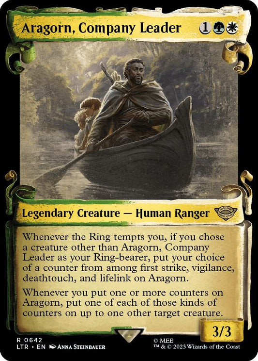Aragorn, Company Leader (Showcase Scrolls) [Universes Beyond: The Lord of the Rings: Tales of Middle-earth] 642