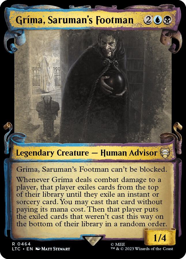 Grima, Saruman's Footman (Showcase Scrolls) [Commander: The Lord of the Rings: Tales of Middle-earth] 464