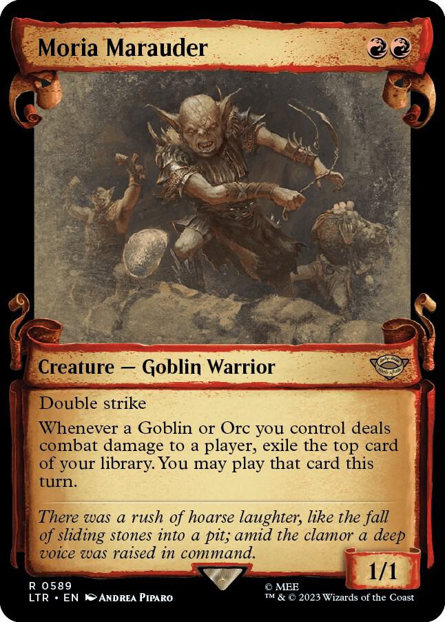 Moria Marauder (Showcase Scrolls) [Universes Beyond: The Lord of the Rings: Tales of Middle-earth] 589