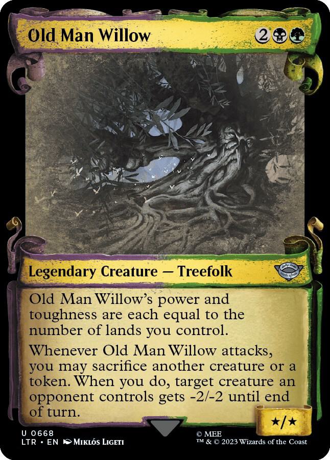 Old Man Willow (Showcase Scrolls) [Universes Beyond: The Lord of the Rings: Tales of Middle-earth] 668