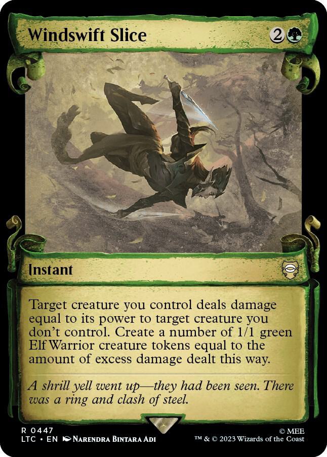 Windswift Slice (Showcase Scrolls) [Commander: The Lord of the Rings: Tales of Middle-earth] 447