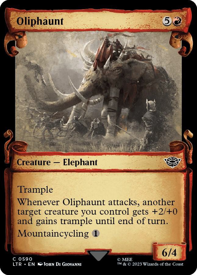 Oliphaunt (Showcase Scrolls) [Universes Beyond: The Lord of the Rings: Tales of Middle-earth] 590