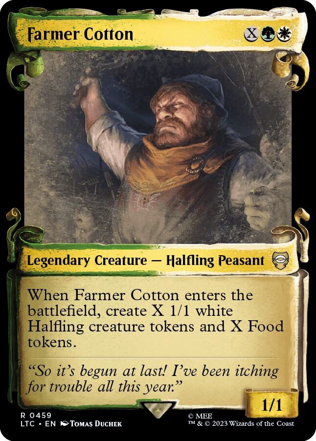 Farmer Cotton (Showcase Scrolls) [Commander: The Lord of the Rings: Tales of Middle-earth] 459