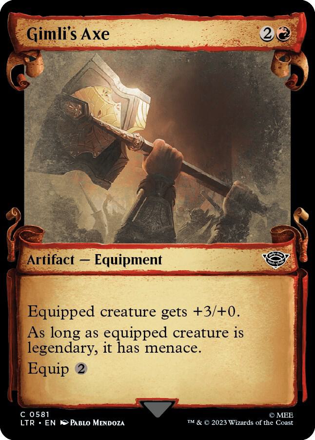 Gimli's Axe (Showcase Scrolls) [Universes Beyond: The Lord of the Rings: Tales of Middle-earth] 581