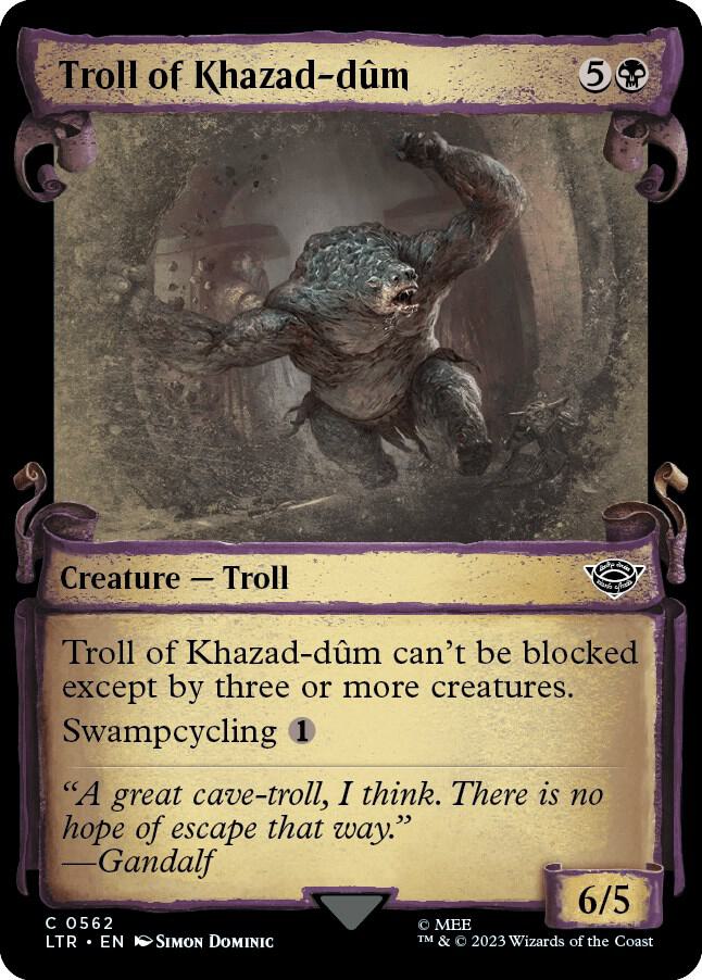 Troll of Khazad-dum (Showcase Scrolls) [Universes Beyond: The Lord of the Rings: Tales of Middle-earth] 562