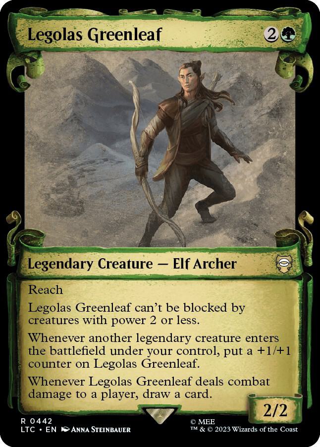 Legolas Greenleaf (Showcase Scrolls) [Commander: The Lord of the Rings: Tales of Middle-earth] 442