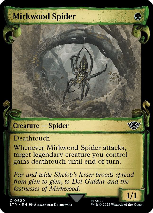 Mirkwood Spider (Showcase Scrolls) [Universes Beyond: The Lord of the Rings: Tales of Middle-earth] 629