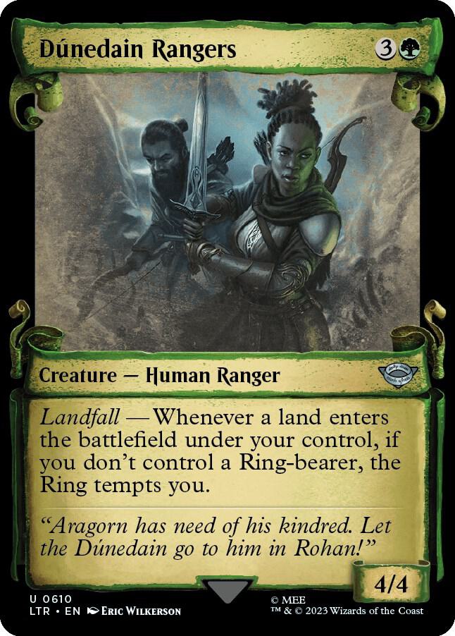 Dunedain Rangers (Showcase Scrolls) [Universes Beyond: The Lord of the Rings: Tales of Middle-earth] 610
