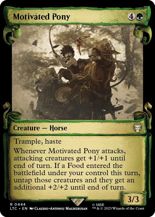 Motivated Pony (Showcase Scrolls) [Commander: The Lord of the Rings: Tales of Middle-earth] 444