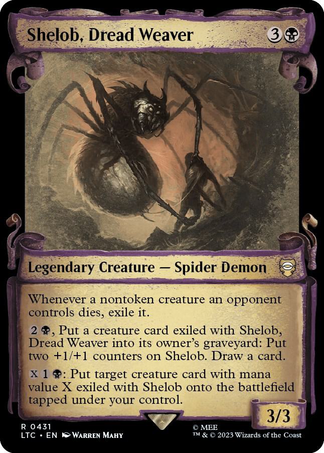 Shelob, Dread Weaver (Showcase Scrolls) [Commander: The Lord of the Rings: Tales of Middle-earth] 431