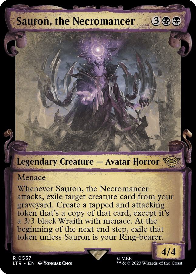 Sauron, the Necromancer (Showcase Scrolls) [Universes Beyond: The Lord of the Rings: Tales of Middle-earth] 557