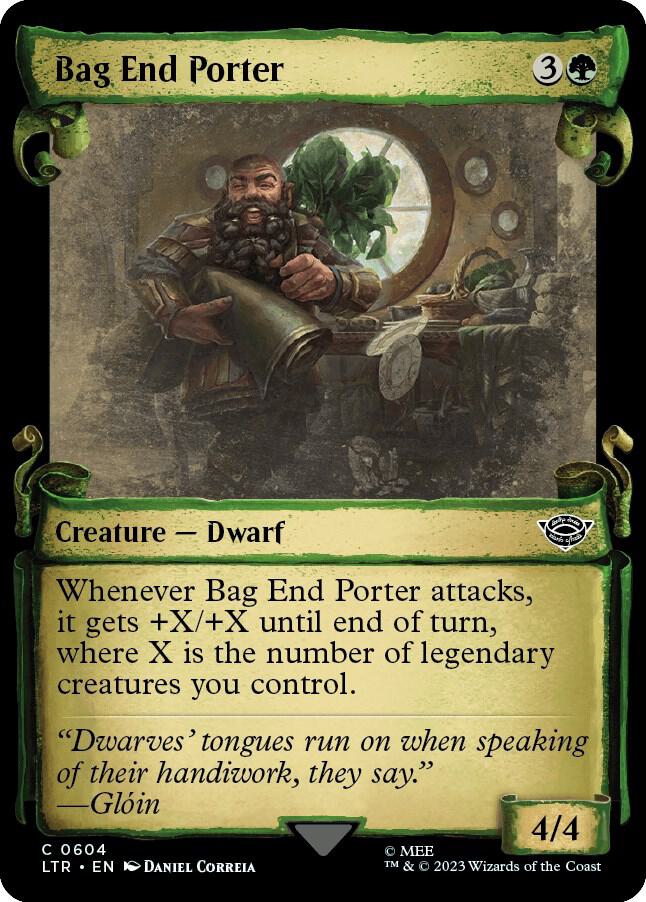 Bag End Porter (Showcase Scrolls) [Universes Beyond: The Lord of the Rings: Tales of Middle-earth] 604
