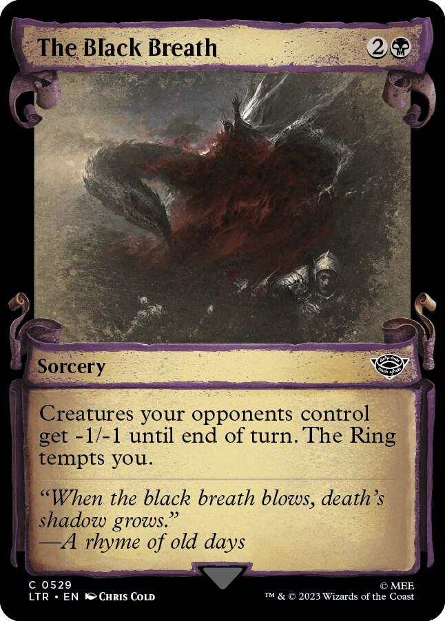 The Black Breath (Showcase Scrolls) [Universes Beyond: The Lord of the Rings: Tales of Middle-earth] 529