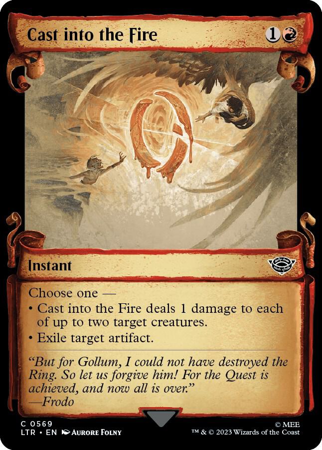 Cast into the Fire (Showcase Scrolls) [Universes Beyond: The Lord of the Rings: Tales of Middle-earth] 569