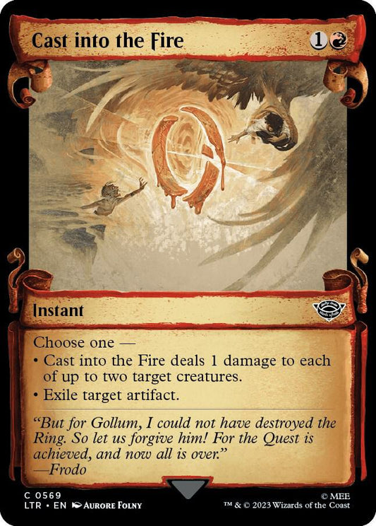 Cast into the Fire (Showcase Scrolls) [Universes Beyond: The Lord of the Rings: Tales of Middle-earth] 569