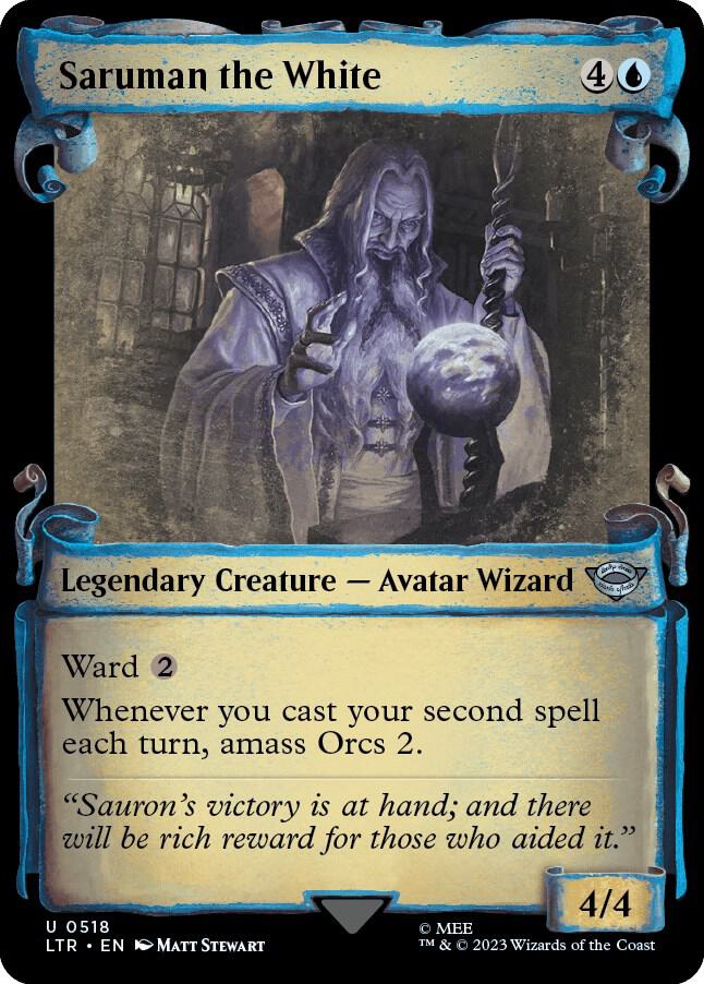 Saruman the White (Showcase Scrolls) [Universes Beyond: The Lord of the Rings: Tales of Middle-earth] 518