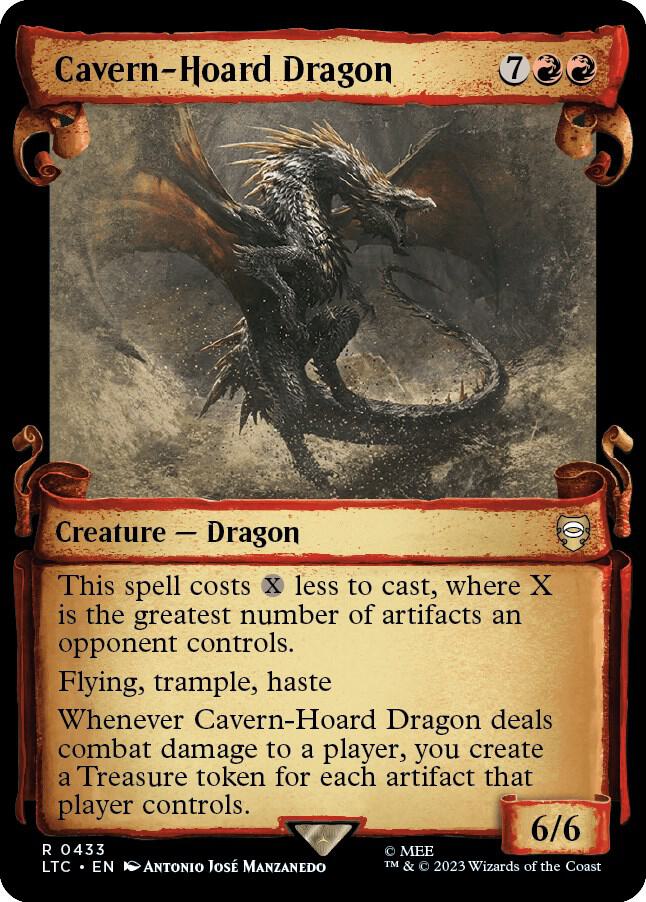 Cavern-Hoard Dragon (Showcase Scrolls) [Commander: The Lord of the Rings: Tales of Middle-earth] 433