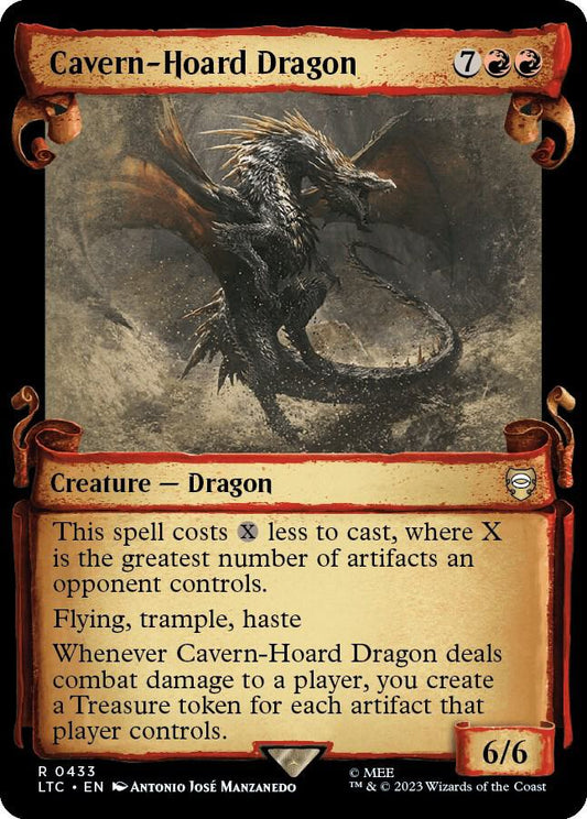 Cavern-Hoard Dragon (Showcase Scrolls) [Commander: The Lord of the Rings: Tales of Middle-earth] 433