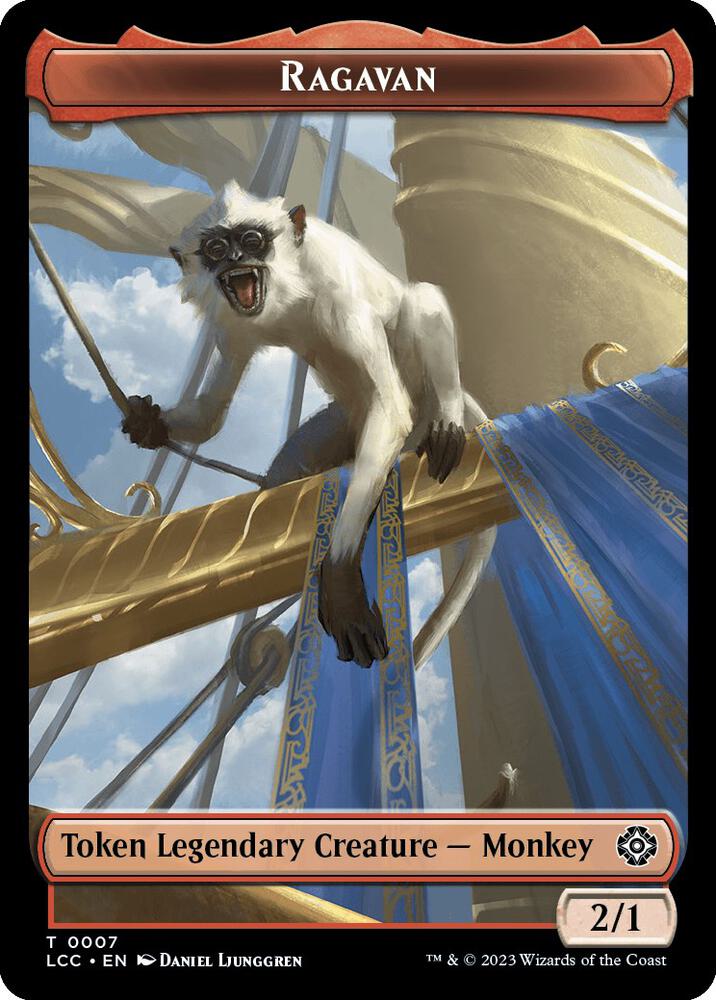 Ragavan // Treasure Double-Sided Token [Commander: The Lost Caverns of Ixalan] 7 // 18