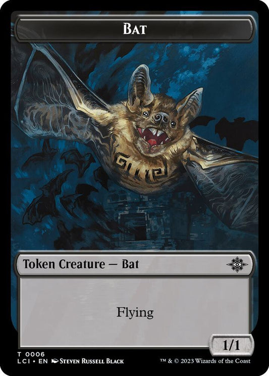 Bat // Vampire (0004) Double-Sided Token [The Lost Caverns of Ixalan] 6 // 4
