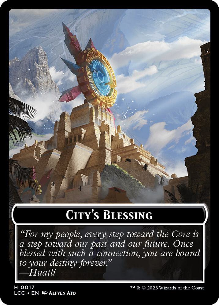 City's Blessing // Vampire (0004) Double-Sided Token [Commander: The Lost Caverns of Ixalan] 17 // 4