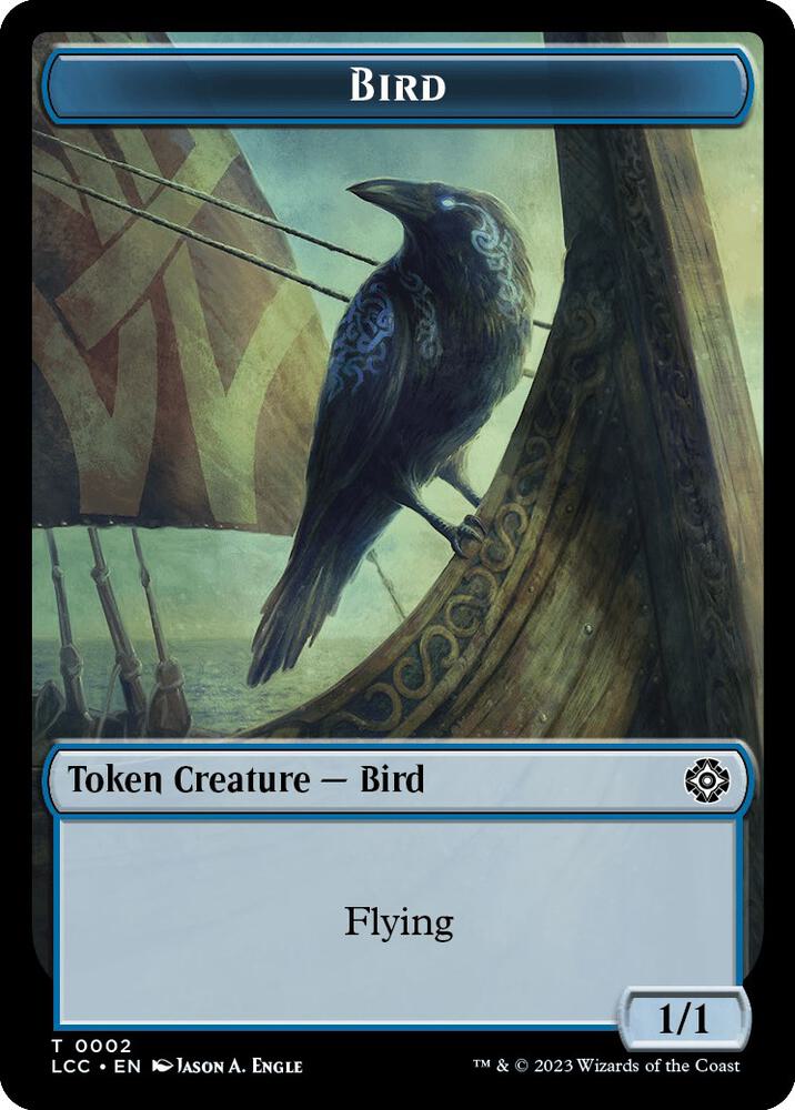 Bird // Merfolk (0003) Double-Sided Token [Commander: The Lost Caverns of Ixalan] 2 // 3