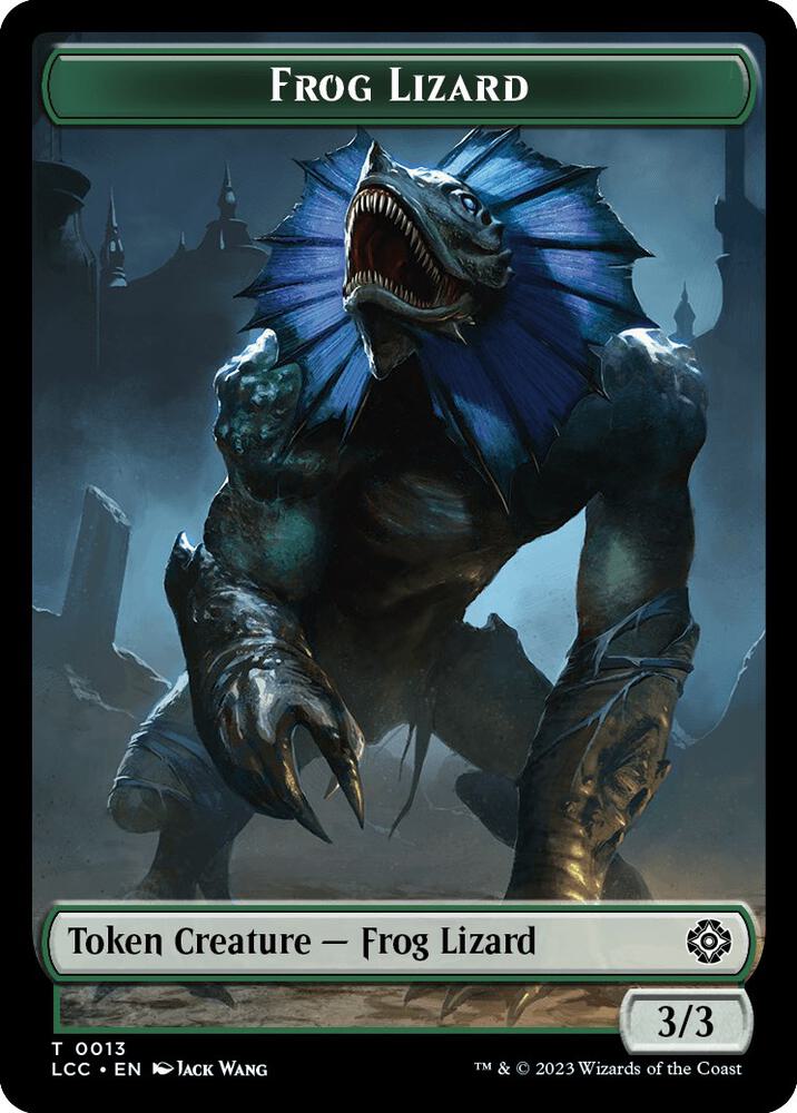 Frog Lizard // Merfolk (0003) Double-Sided Token [Commander: The Lost Caverns of Ixalan] 13 // 3