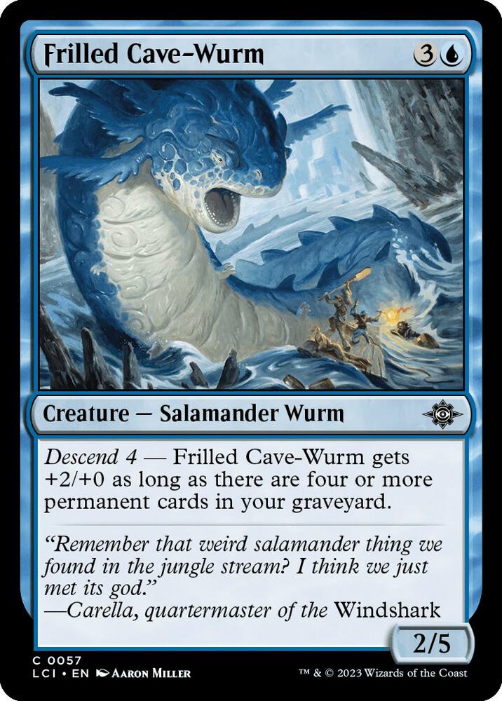 Frilled Cave-Wurm [The Lost Caverns of Ixalan] 57