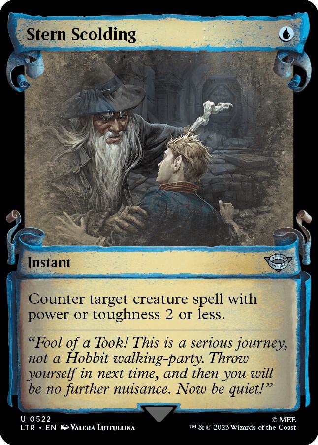 Stern Scolding (Showcase Scrolls) [Universes Beyond: The Lord of the Rings: Tales of Middle-earth] 522