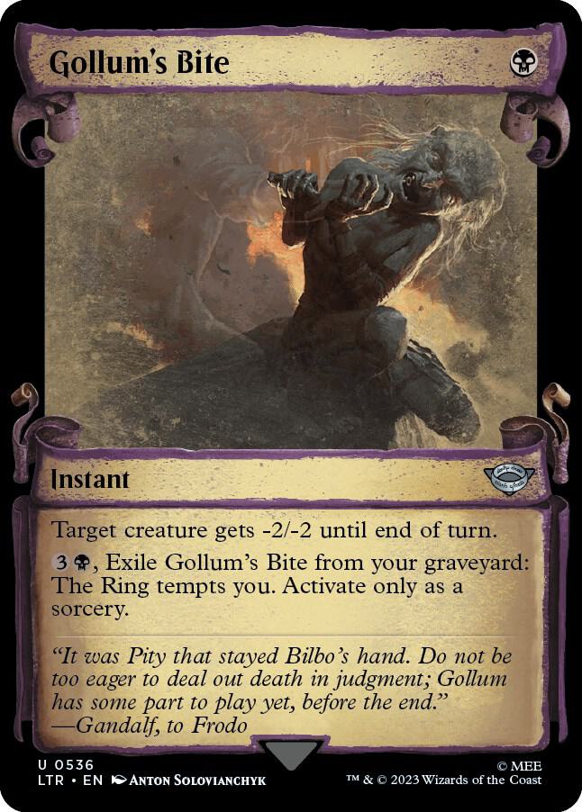 Gollum's Bite (Showcase Scrolls) [Universes Beyond: The Lord of the Rings: Tales of Middle-earth] 536