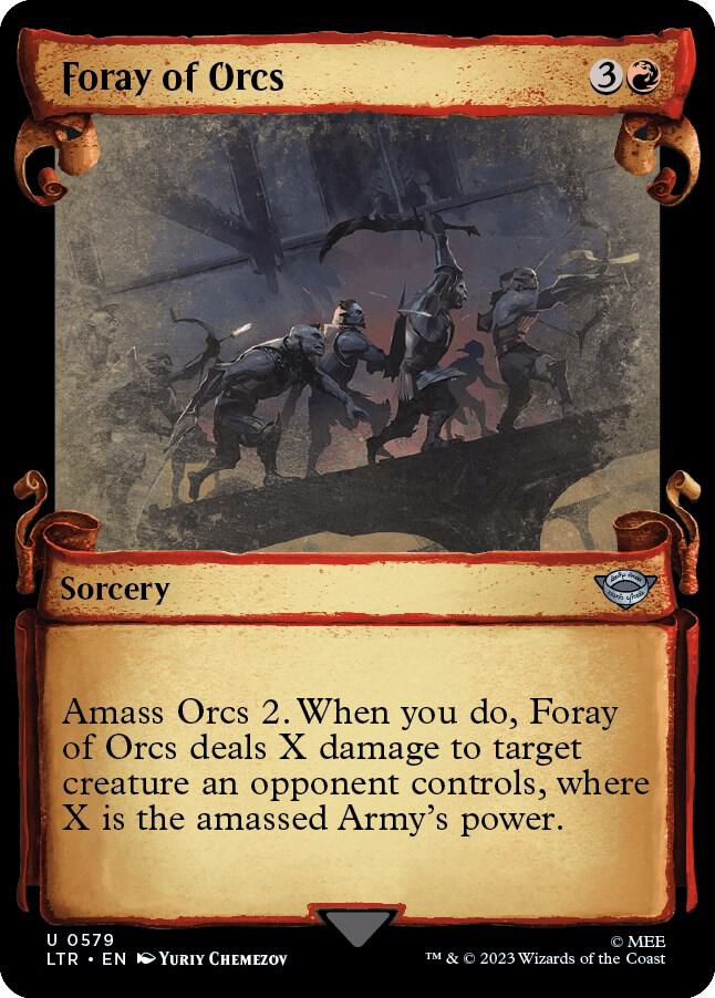 Foray of Orcs (Showcase Scrolls) [Universes Beyond: The Lord of the Rings: Tales of Middle-earth] 579