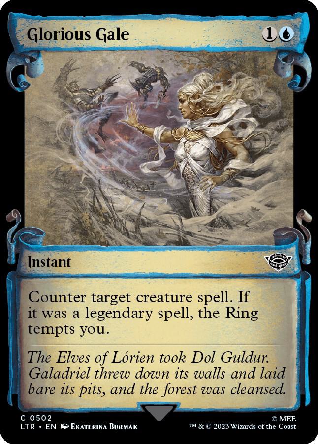 Glorious Gale (Showcase Scrolls) [Universes Beyond: The Lord of the Rings: Tales of Middle-earth] 502