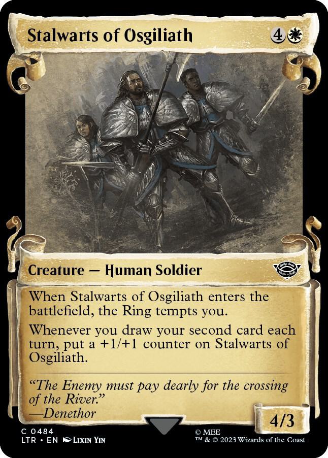 Stalwarts of Osgiliath (Showcase Scrolls) [Universes Beyond: The Lord of the Rings: Tales of Middle-earth] 484