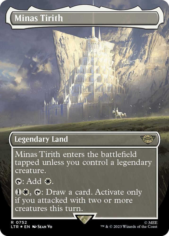 Minas Tirith (Borderless) (Surge Foil) [Universes Beyond: The Lord of the Rings: Tales of Middle-earth] 752