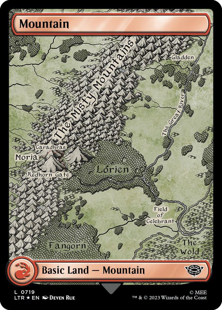 Mountain (0719) (Surge Foil) [Universes Beyond: The Lord of the Rings: Tales of Middle-earth] 719