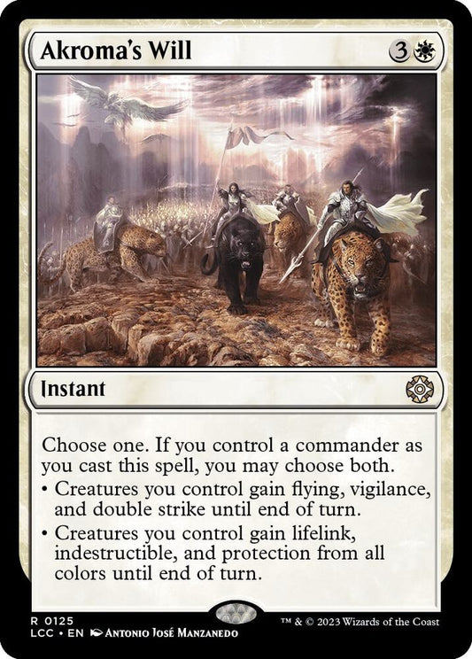 Akroma's Will [Commander: The Lost Caverns of Ixalan] 125