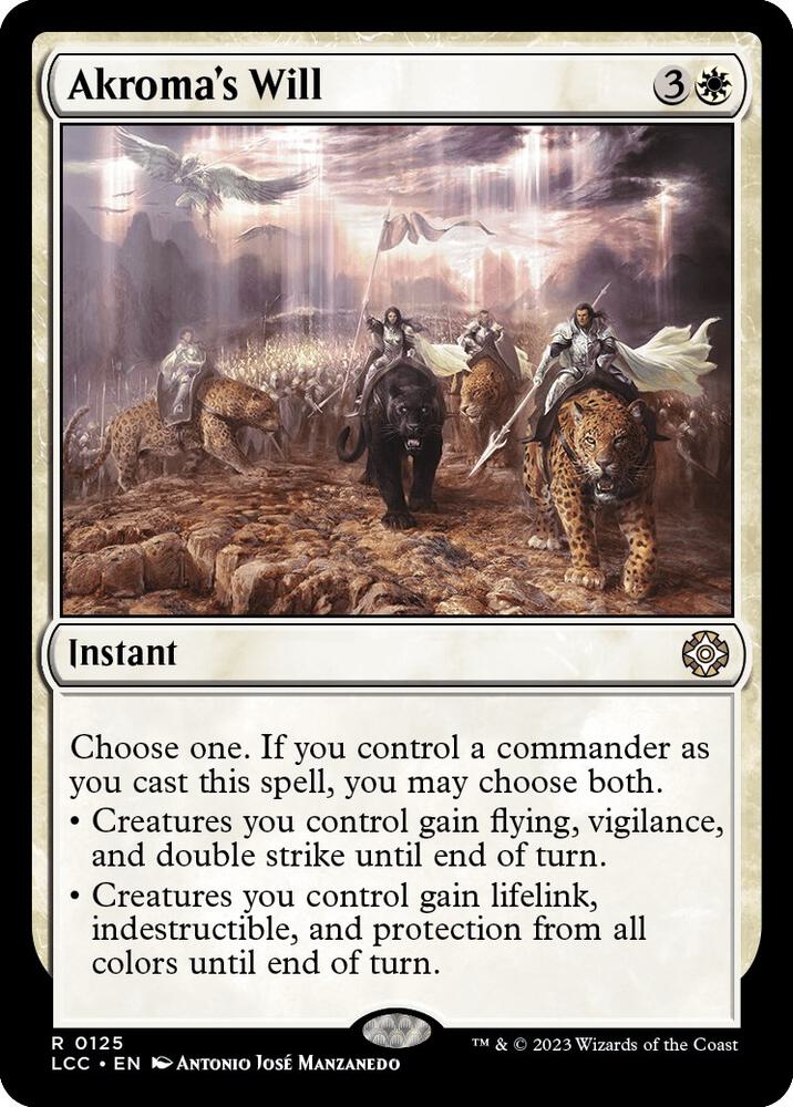 Akroma's Will [Commander: The Lost Caverns of Ixalan] 125