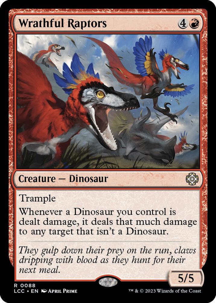 Wrathful Raptors [Commander: The Lost Caverns of Ixalan] 88