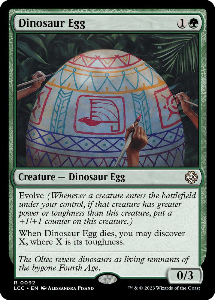 Dinosaur Egg [Commander: The Lost Caverns of Ixalan] 92