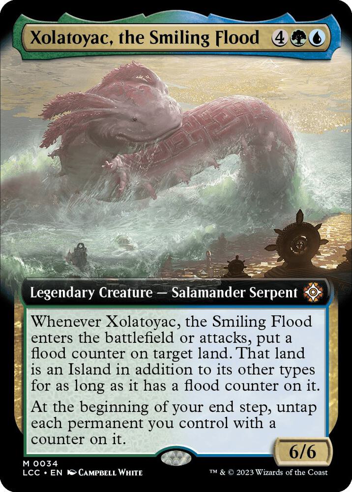 Xolatoyac, the Smiling Flood (Extended Art) [Commander: The Lost Caverns of Ixalan] 34