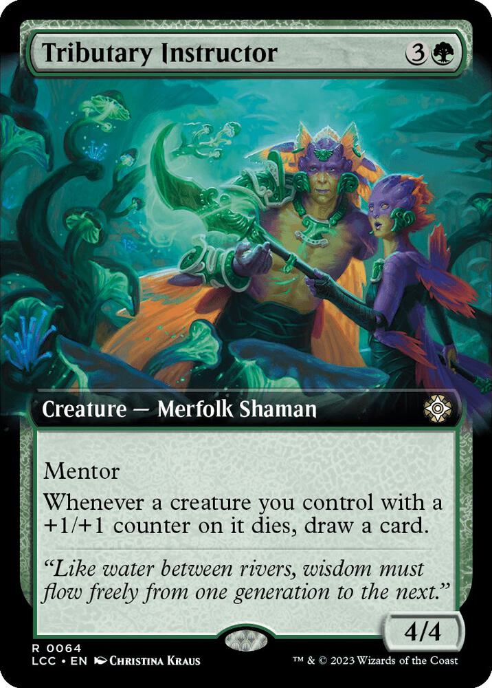 Tributary Instructor (Extended Art) [Commander: The Lost Caverns of Ixalan] 64