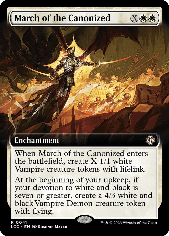 March of the Canonized (Extended Art) [Commander: The Lost Caverns of Ixalan] 41