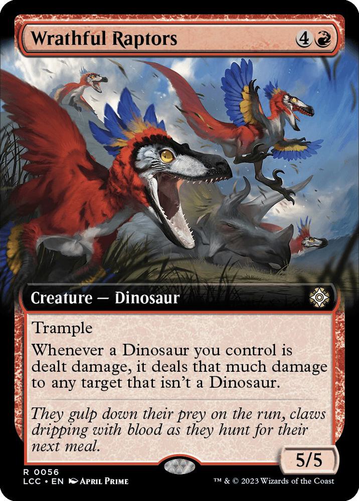 Wrathful Raptors (Extended Art) [Commander: The Lost Caverns of Ixalan] 56