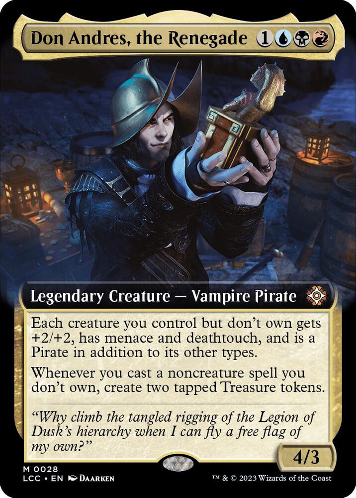 Don Andres, the Renegade (Extended Art) [Commander: The Lost Caverns of Ixalan] 28