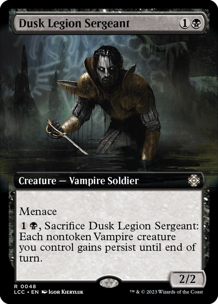 Dusk Legion Sergeant (Extended Art) [Commander: The Lost Caverns of Ixalan] 48